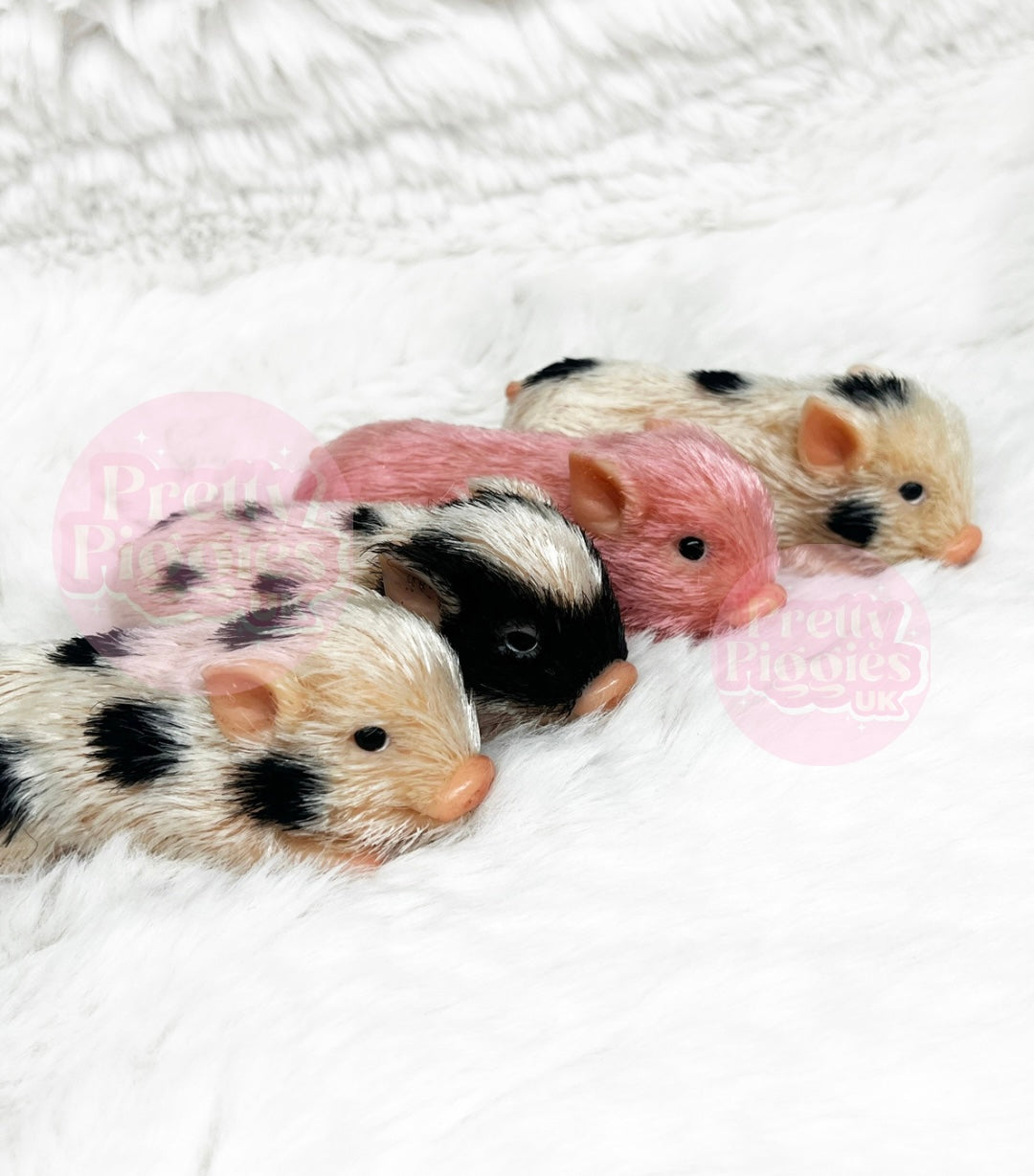 Motty' The Spotted BABY Mini Silicone Piglet
