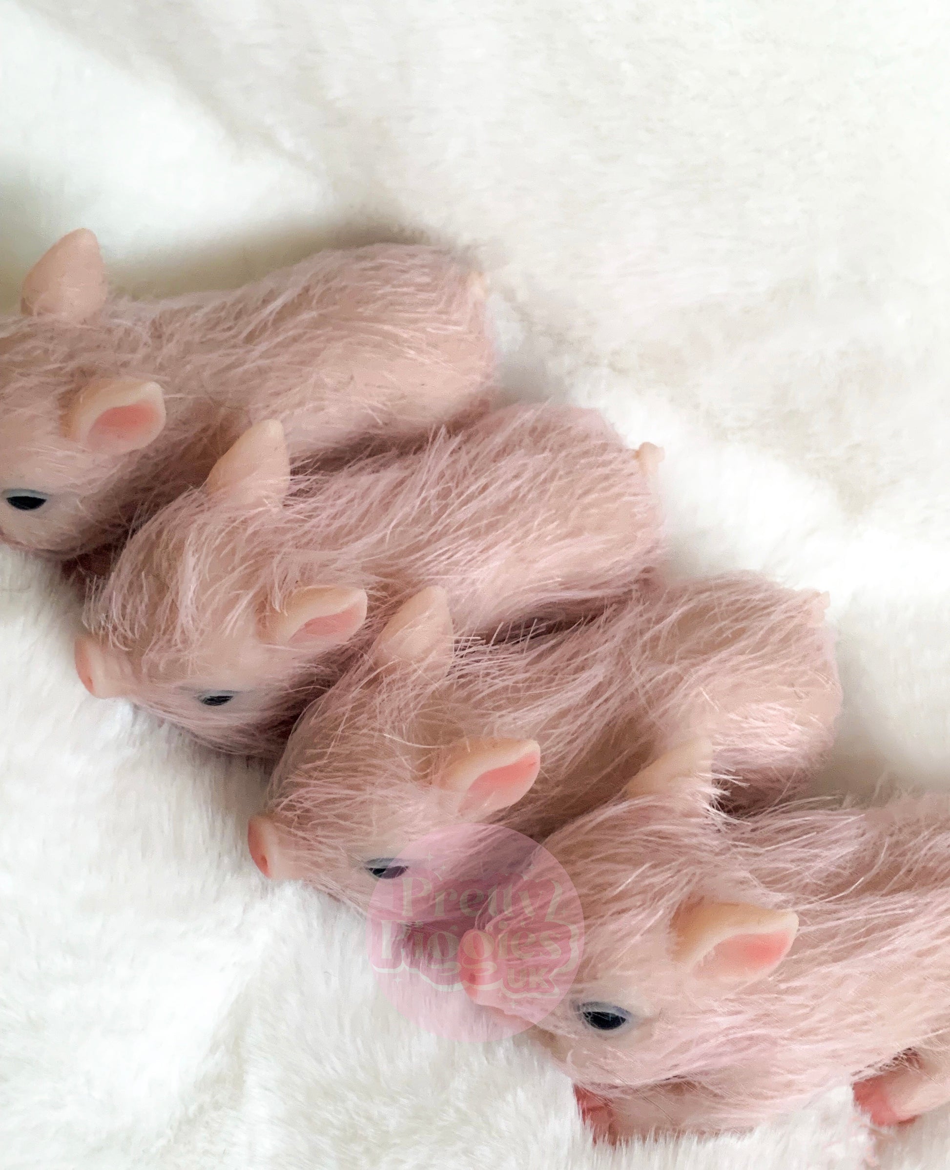 5in Full Body Silicone Piglet Dolls Lifelike Cute Mini Reborn